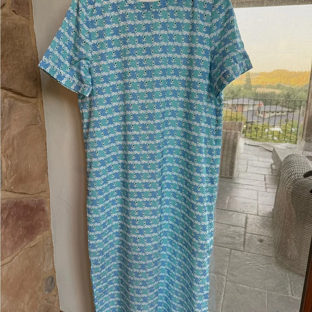 Tuckernuck Hyacinth House Geometric Print Caftan - Picture 2 of 2